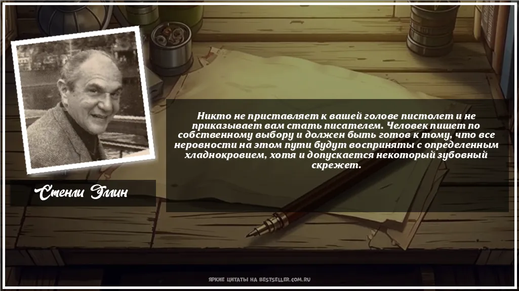 Картинка с цитатой - 'Никто не приставляет к вашей голове...'