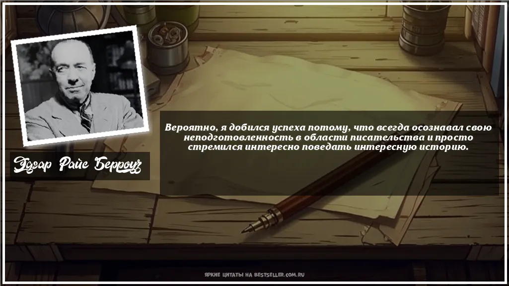 Картинка с цитатой - 'Вероятно, я добился успеха потому,...'