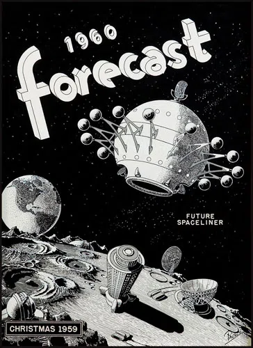 Прогноз на 1960 год с иллюстрацией Фрэнка Р. Пола.