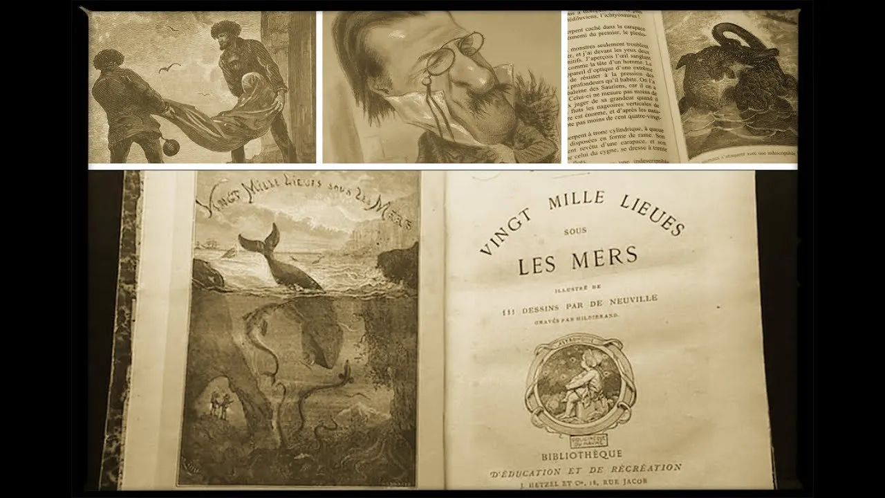 Иллюстрации к книге Жюля Верна "20000 лье под водой"