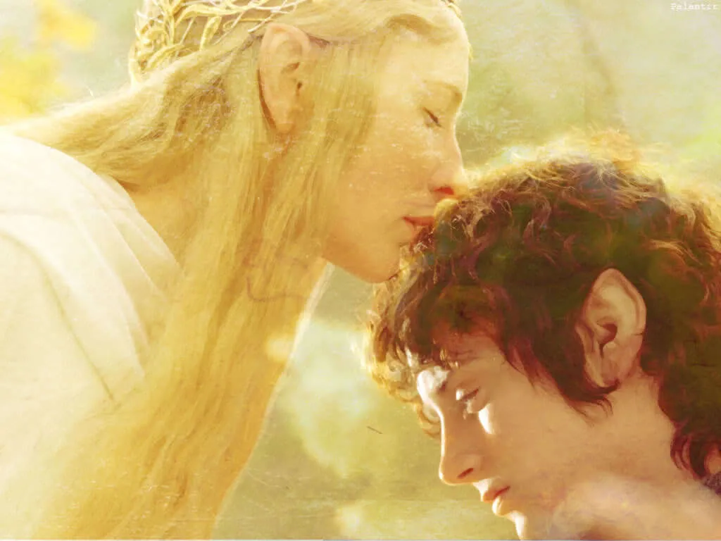 Это встреча Фродо с богиней.