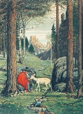 картина Йозефа Мадленера "Der Berggeist" (Горный дух)
