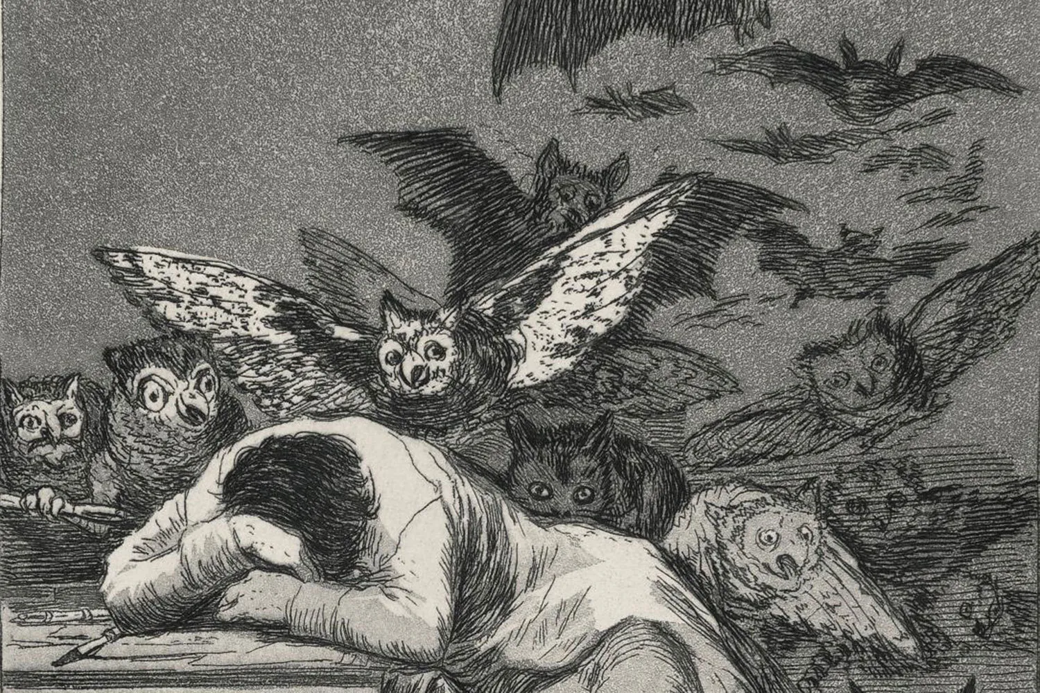 Франсиско Гойя ― «Сон разума рождает чудовищ» (1799)